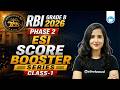 RBI Grade B 2026 | Phase 2 | ESI | Score Booster Series | Class - 1