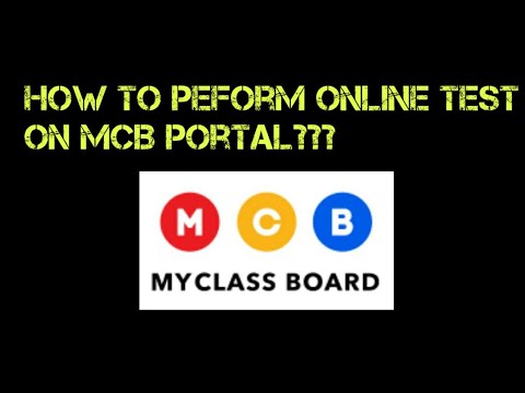 How to perform an online test on MCB Portal?