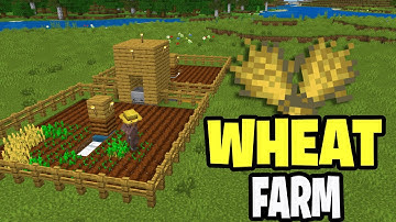 How To Make Automatic Wheat Farm In Minecraft Bedrock! - MCPE, Xbox, PS4, PS5, Switch, and Windows