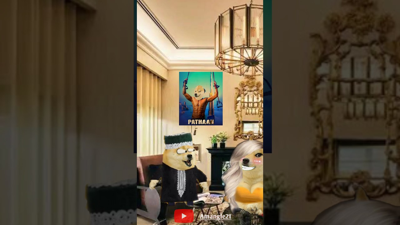 Jhume jo Pathaan ki Begum 😜hui hui hui| ft. dogesh #cheems #memes #dogesh #comedy