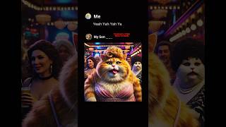 Meme-Worthy Kitten Causes Cute Chaos! 🐱🎤#ai  #shorts