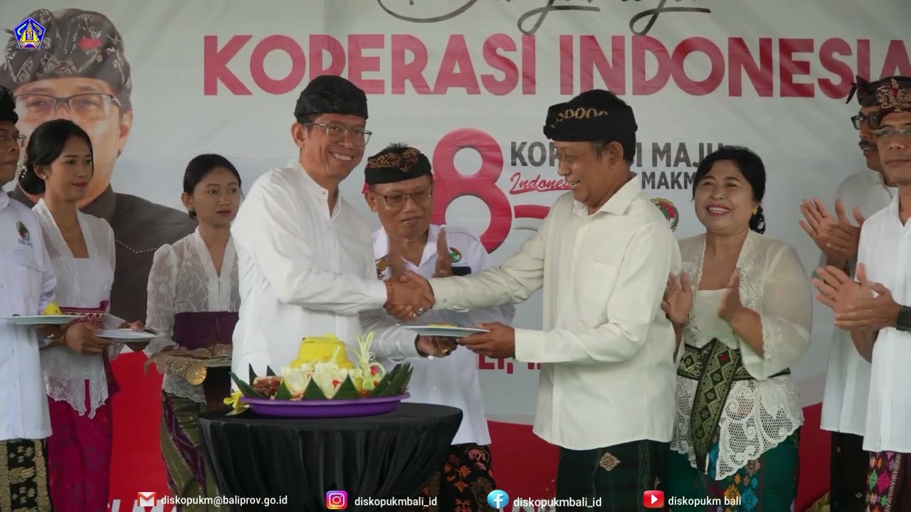 Upacara Peringatan  Hari Koperasi Nasional ke 78 di Bali