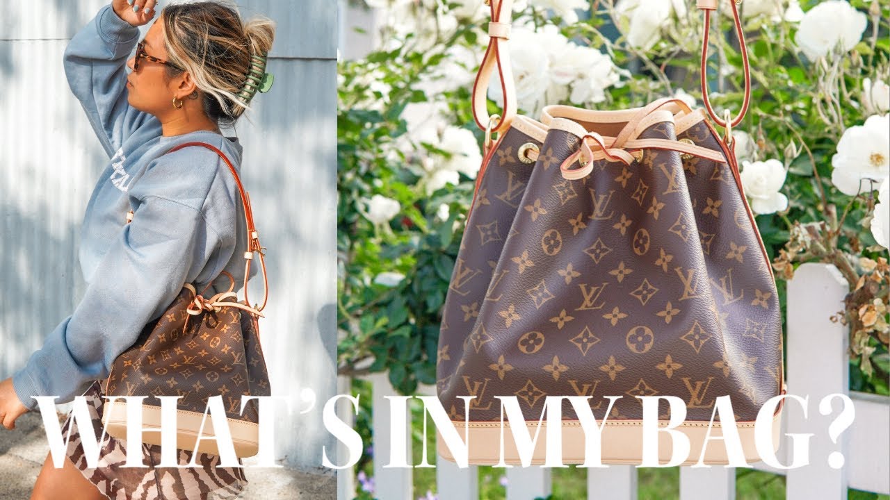 WHAT'S IN MY BAG SPRING & SUMMER 2021  What Fits in My Louis Vuitton Petit  Noe + My Purse Organizer 