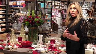 CHRISTMAS TABLE SCAPE! - Williams-Sonoma w/ Elle Cole