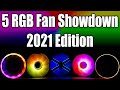 Five RGB Fan Showdown 2021 - Which one is right for your rig? [Airflow and Noise Test]