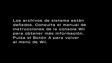 Wii  - The Everybody Votes Channel System File are corrupted