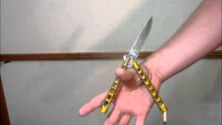 Video thumbnail of "Butterfly Knife Tricks (Zen Rollover)"