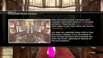 Lightning Returns: FF-XIII - The Final Battle: The 4 Trial Doors Primer Information (Ultima Weapon)
