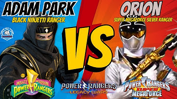 Power Rangers Legacy Wars | Black Ninjetti Ranger Adam Park Vs Orion