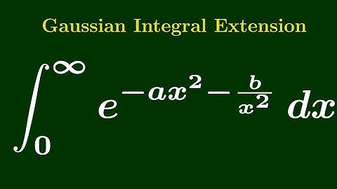A nice Gaussian Extension - ∫ from 0 to ∞ of (e^(-a x² - b / x²)) dx