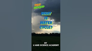 WHAT IS WATER CYCLE Full explained| #science #class2 #class3 #class4 #class5 #class6 #popular