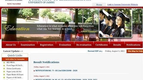 Jammu University 4th Semester exams revised datesheet out