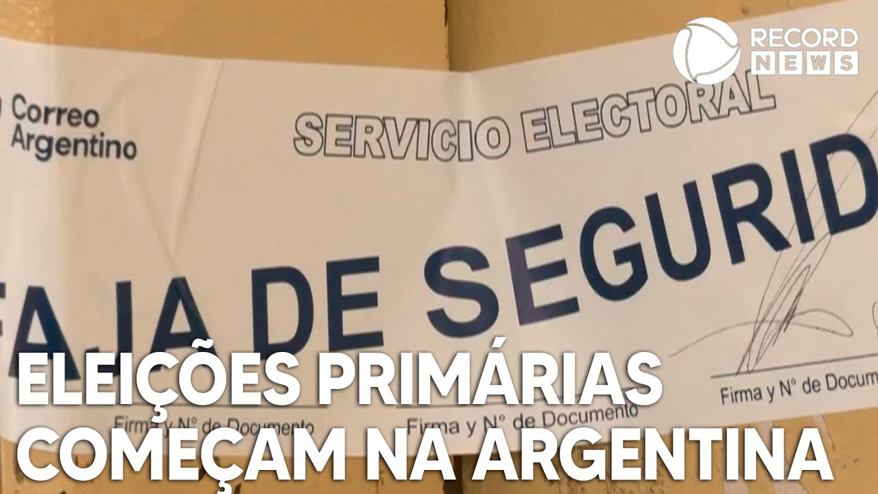 Eleições primárias começam na Argentina