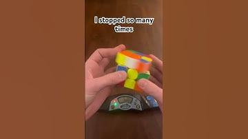 Day 161 of doing one solve every day 12.89 #rubikscube #cubesolve #cubing #speedcubing