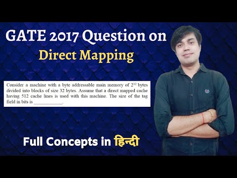 GATE 2017 Question Based On Direct Mapping