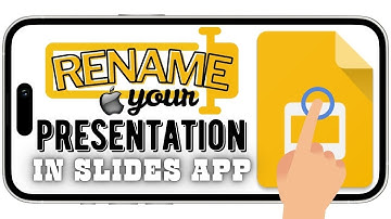Rename your Presentations in the Google Slides App (iPhone Version)
