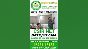 BEST CSIR NET COACHING IN CHANDIGARH | GURU INSTITUTE #shorts