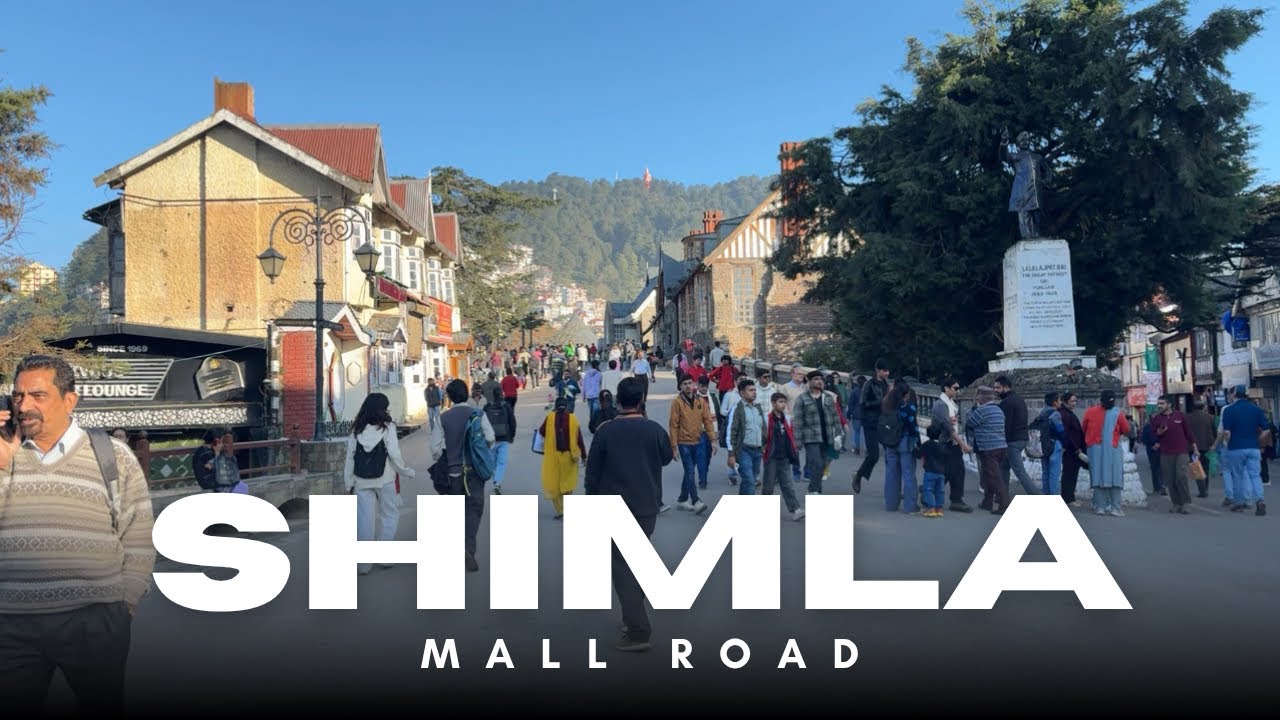 Shimla Mall Road || Walking Tour || 4K