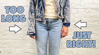 How To Shorten Jean (Denim) Jacket Sleeves Like A Tailor!