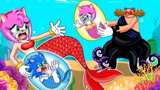 The Love Of Sonic Mermaid: Who is Sonic's Wife | Sonic The Hedgehog 2 Animation