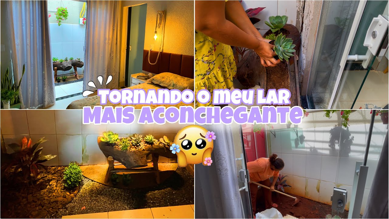 Dia produtivo🏠 |Criando um lar aconchegante |Vlog aconchegante|criei um lindo jardim 🍃