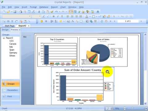 Crystal Reports Pie Chart