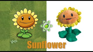 Plants Vs Zombies Plush toys in real life VS Plants in game!