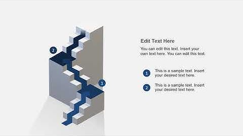 Animated 3D Stairway Diagram 3 Steps