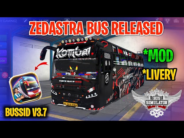 New Zedastra Bus Mod Tamil | Bus Simulator Indonesia | Komban Bus Livery In Bussid #komban #bus #mod class=