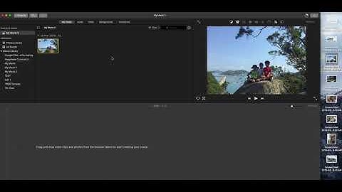 Drag and drop images for imovie