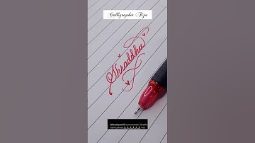 "Shraddha"beautiful name request😍 #shorts #calligrapherfiza #handwriting #youtubeshorts #calligraphy