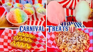 4 DIY CARNIVAL TREATS | Make Your Own Cotton Candy + MORE