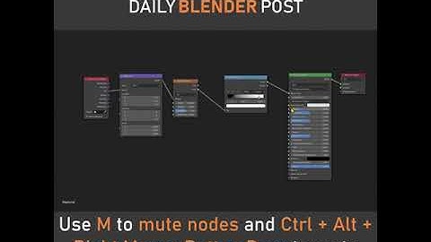Muting Node Connections in Blender