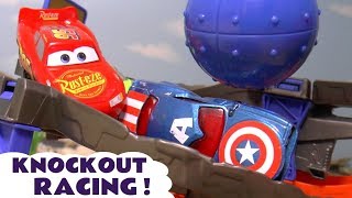 Toy car knockout racing with the Funlings cars Update