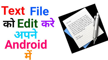 How To Edit Text File(txt) in Android very Easily...