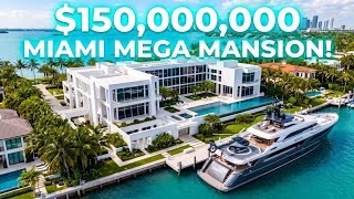 Tour the World's Most Expensive $150,000,000 Waterfront Ultra-Luxury Miami Superyacht Estate!