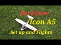 Park Zone Icon A5 Set up and Flight