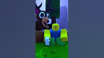 When Noob is constipated 💀 PT1 - 99 night in rhe forest #robloxmemes  #noob #cartoon #funny