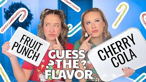 GUESSING WEIRD CANDY CANE FLAVORS 😱❓🤔