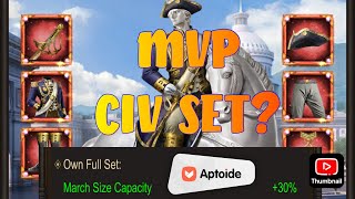 Evony's most important CIV gear to own, amplify