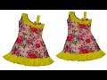 Simple Crafts Ideas | Designer One Handle cape Baby Frock Cutting & Stitching Full Tutorial