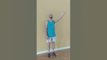 Standing AROM shoulder flexion (Full range)