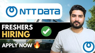 NTT Data Hiring Freshers🔥Apply Now | 2025,2024