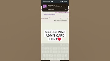 ssc cgl 2023 admit card | ssc cgl 2023 #ssc #cgl2023