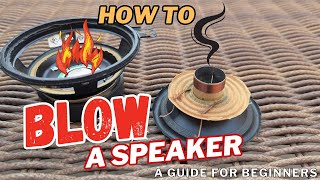 How to BLOW a speaker - a guide for beginners