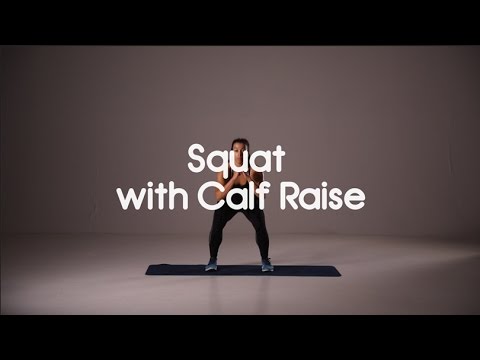 workouts traduccion How to do a Squat with Calf Raise - 20 Second Demo - HIIT Leg Exercises