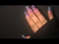 Easy Nails At Home | Polygel Glitter Encapsulated Nails