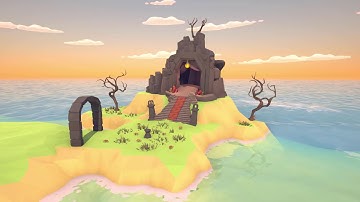 Portal Cave of the Island - Unity Low Poly RPG