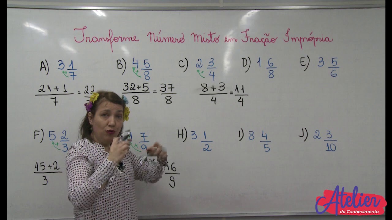 Como Transformar Frações Impróprias Em Numeros Mistos