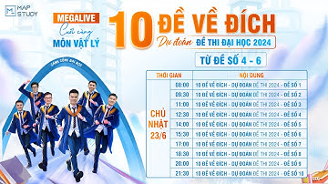 [Vật Lý 12] MEGALIVE CUỐI CÙNG - CHỮA 10 ĐỀ VỀ ĐÍCH DỰ ĐOÁN ĐỀ THI ĐẠI HỌC 2024 (Đề 4-6) | Thầy VNA